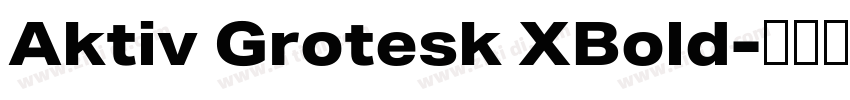 Aktiv Grotesk XBold字体转换